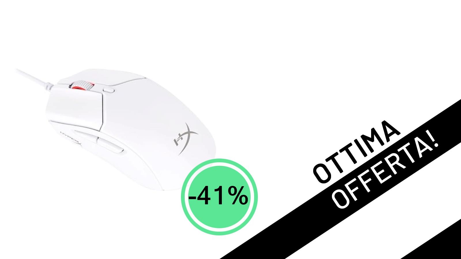 HyperX Pulsefire Haste 2: Il Mouse Gaming Ultraleggero a un Prezzo Mai Visto con il -41% di Sconto!