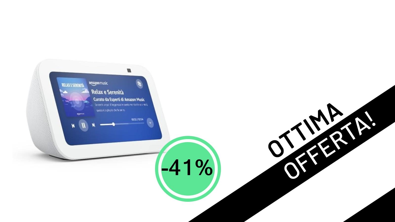 Offerta Lampo su Amazon: Echo Show 5 (Ultimo Modello) Scontato del 41% a Soli 64,99€!