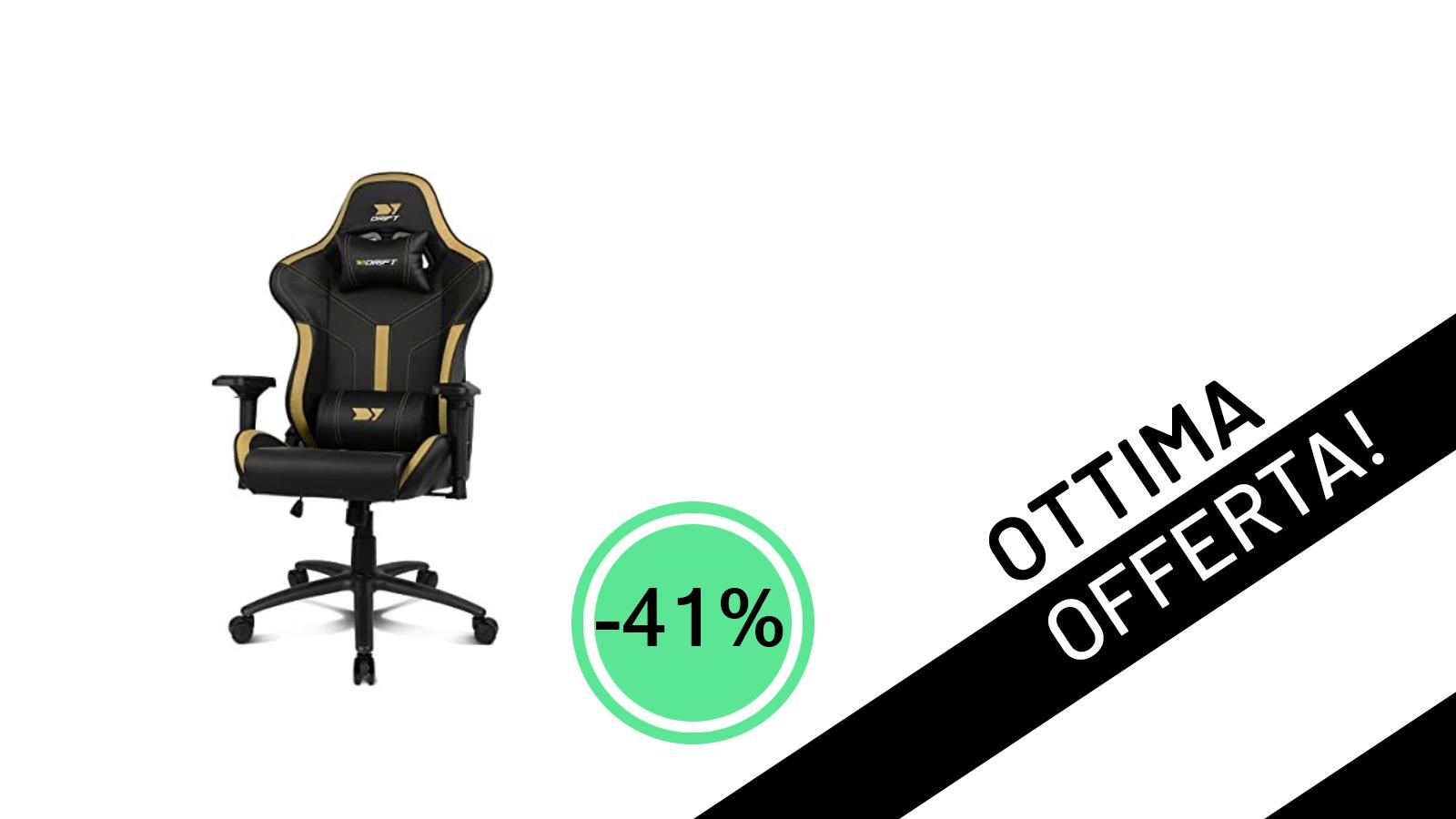 Sedia Gaming DRIFT DR350: Ergonomia Professionale e Stile a un Prezzo INCREDIBILE!