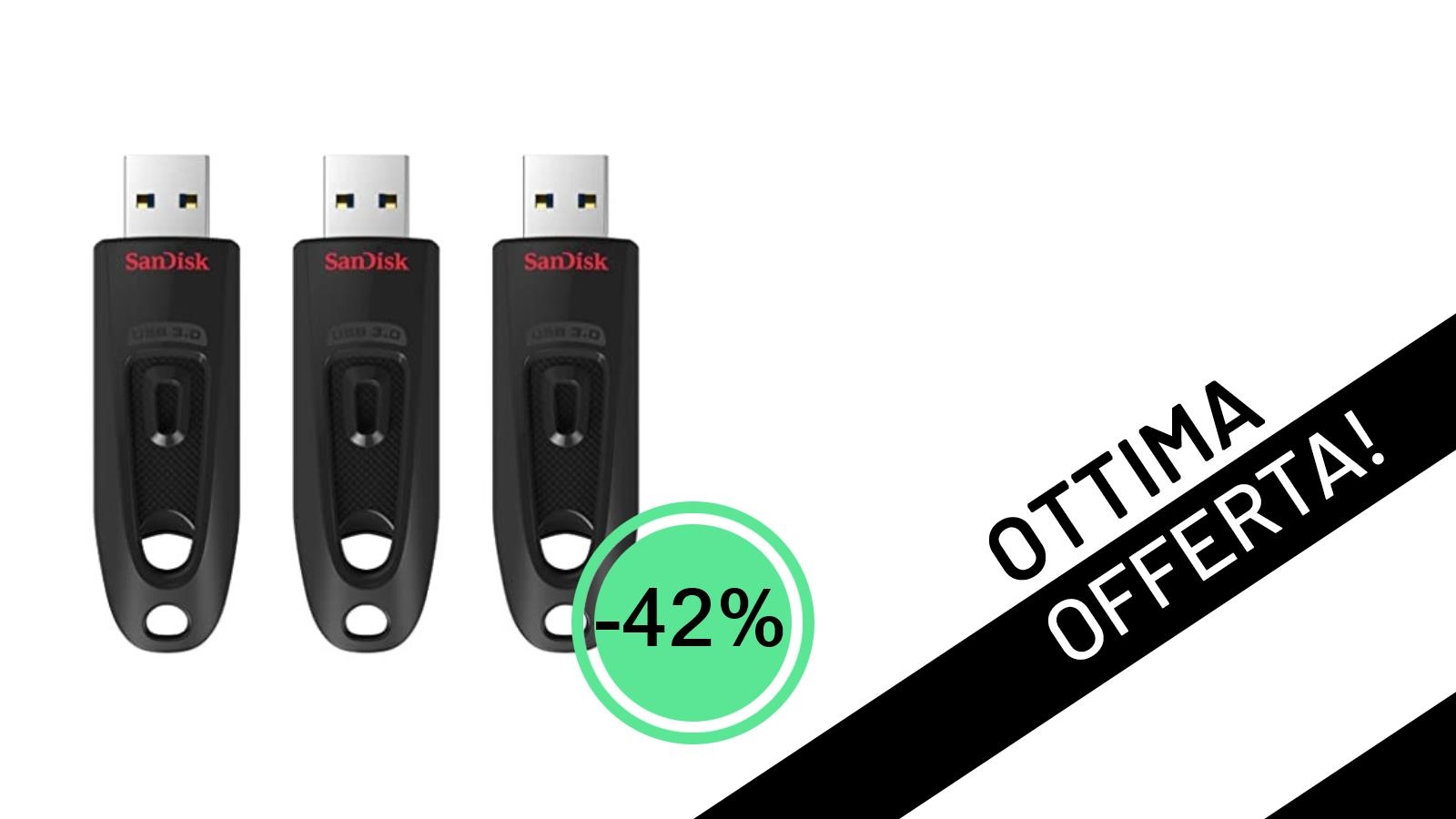 Offerta Lampo: 3 Chiavette USB SanDisk Ultra da 32GB a un Prezzo Mai Visto!