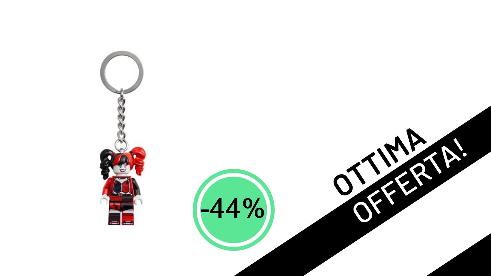 Il Portachiavi LEGO DC Harley Quinn è in offerta: -44% e solo 7,90€!