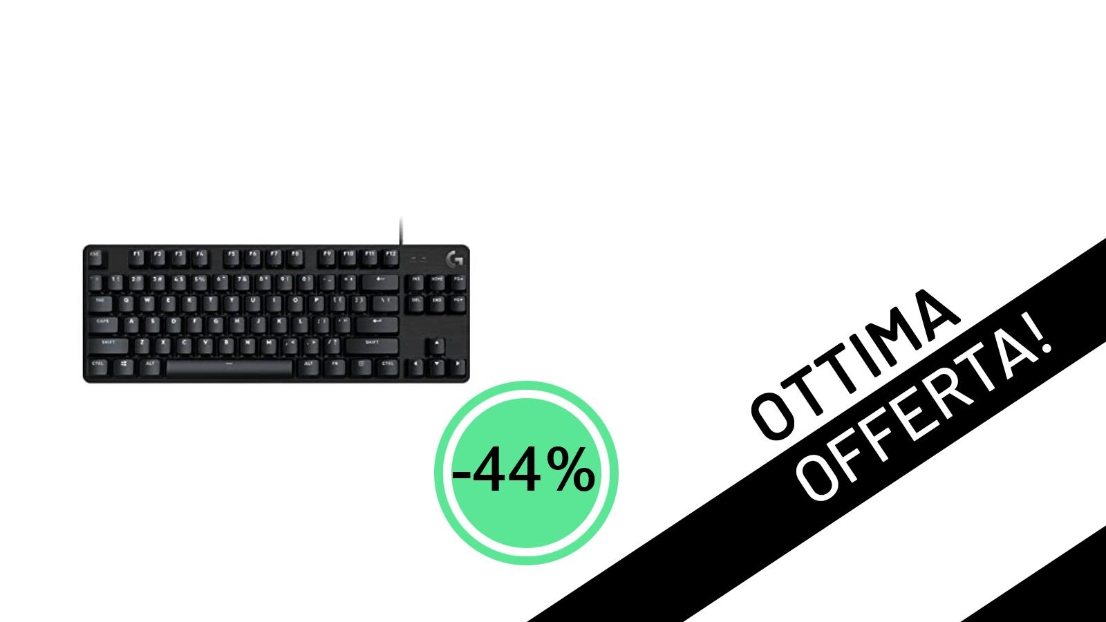 Offerta Imperdibile: La Tastiera Gaming Logitech G413 TKL SE Scende a Soli 47,47€ con il -44%!