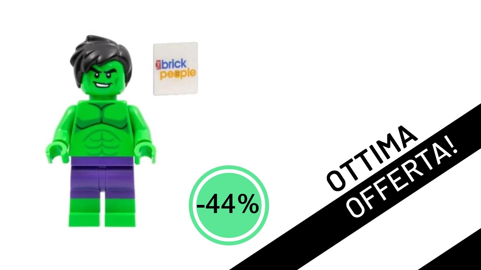 Affare Imperdibile! L'Incredibile Hulk Minifigure LEGO Scontato del -44%