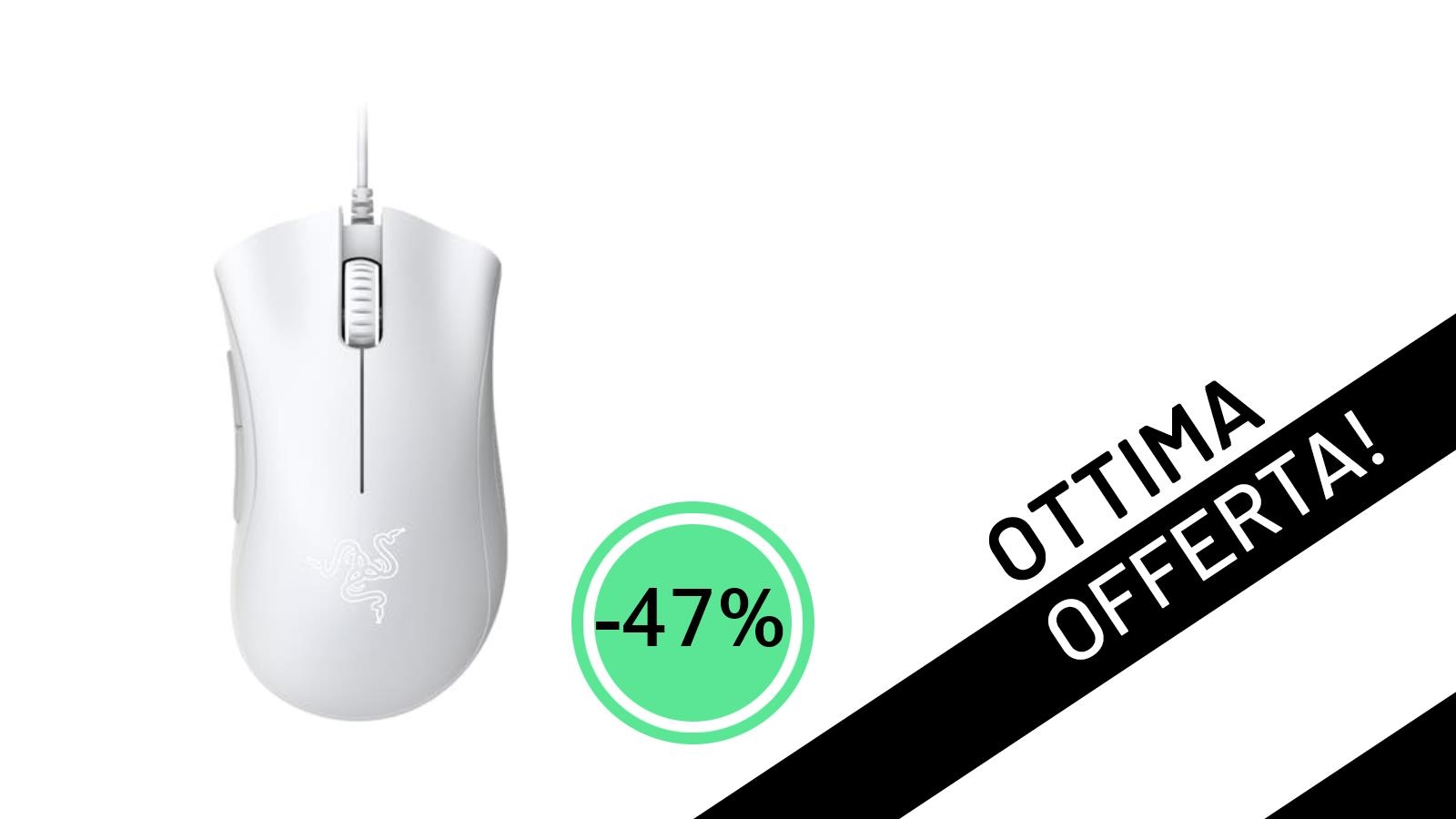 Razer DeathAdder Essential (2021): Il Mouse Gaming Iconico Scontato del -47% a Soli 21,38€!