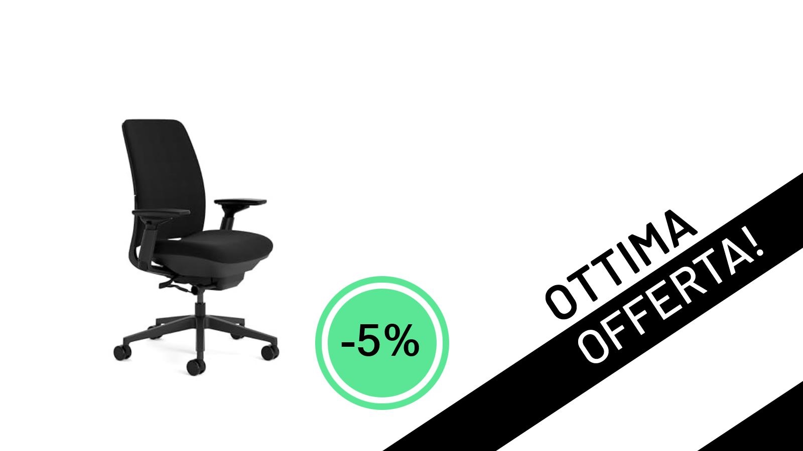La sedia gaming ergonomica Steelcase Amia è in offerta speciale: comfort premium al -5%!