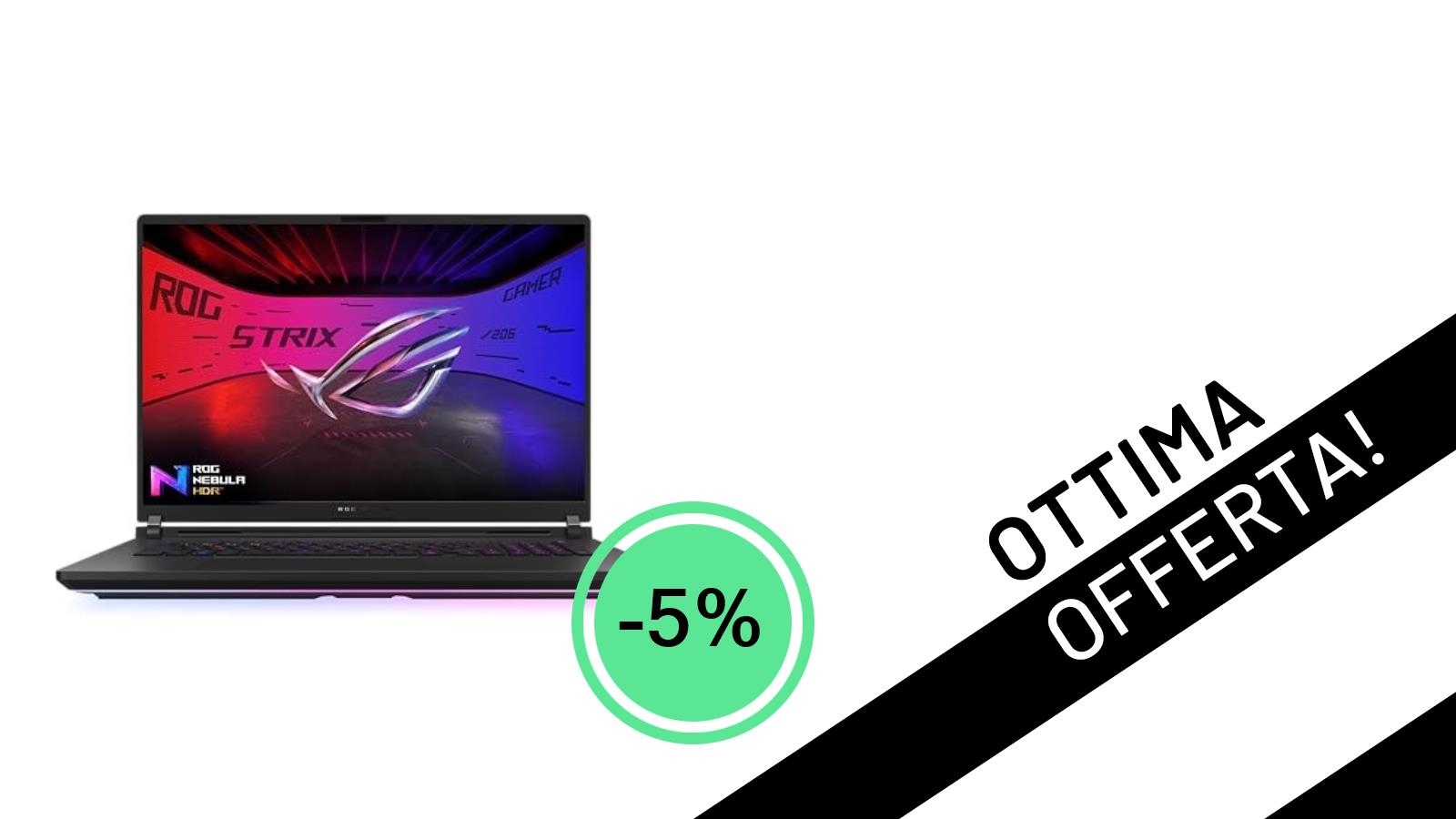ASUS ROG Strix SCAR 18 (2025): Il Mostro da Gaming con RTX 5090 e Display Nebula HDR Scontato del 5%!