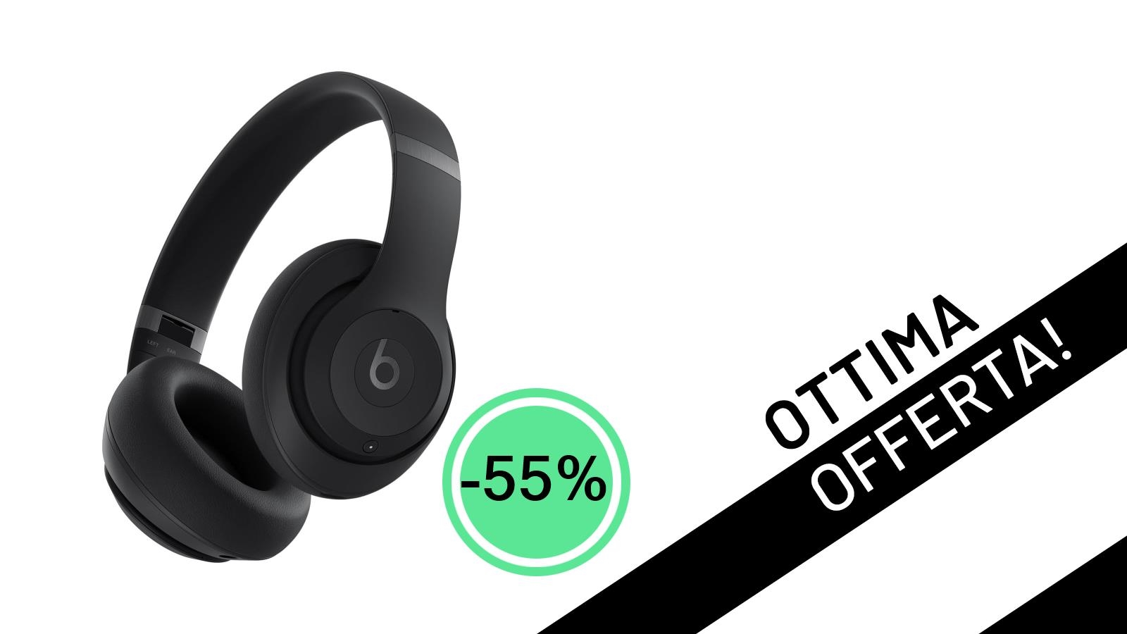 Le Beats Studio Pro crollano del 55%: cuffie gaming e audio spaziale a soli 179€!