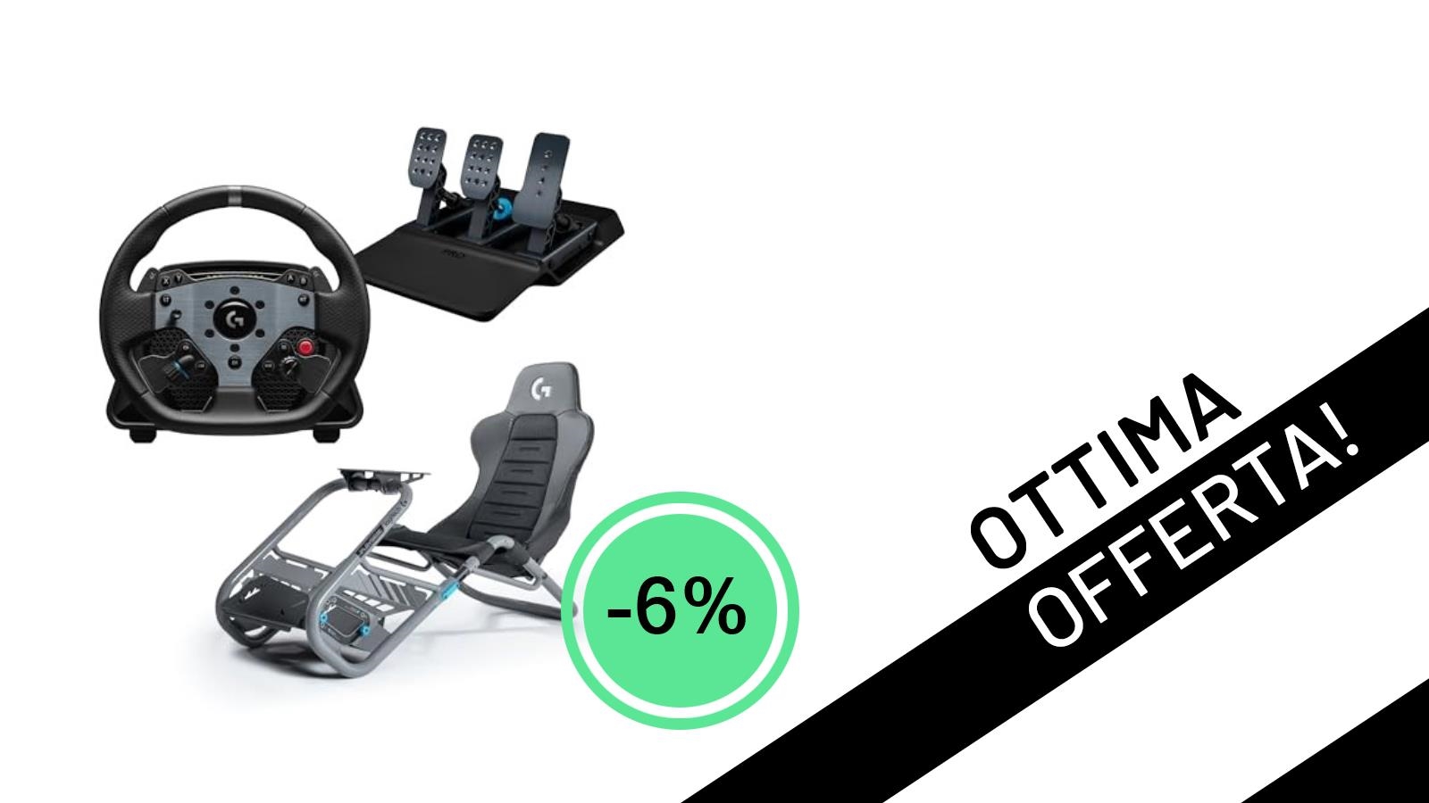 Sconto Imperdibile: La Postazione Sim Racing Definitiva Logitech G PRO Completa a 1.885,57€!