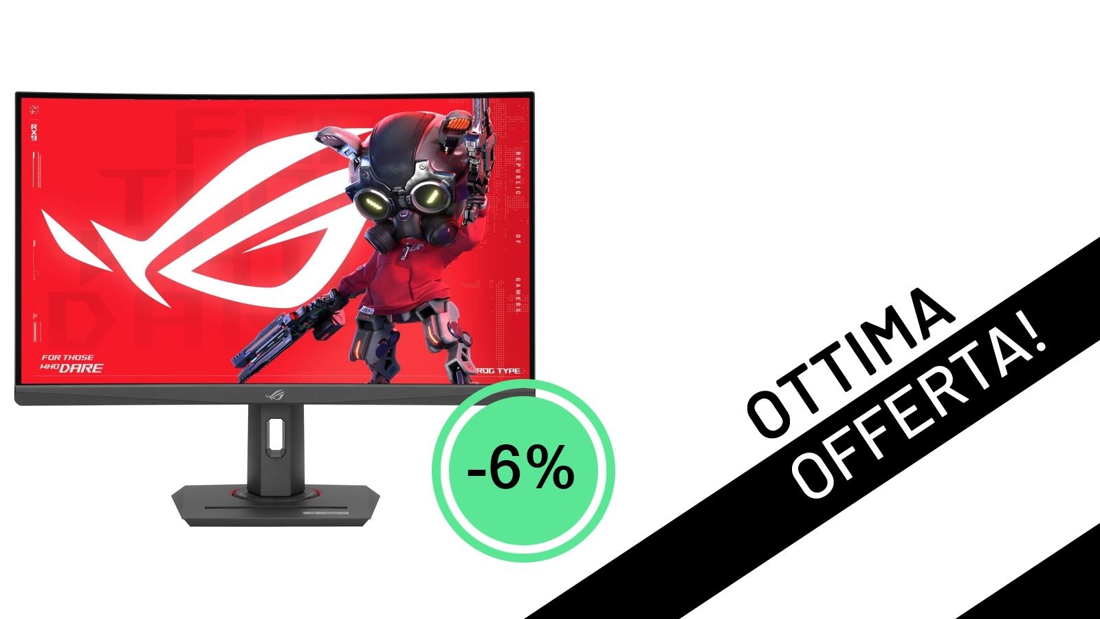 Monitor Gaming Curvo ASUS ROG Strix XG27WCMS: L'Offerta che Stavi Aspettando per Domina la Scena!