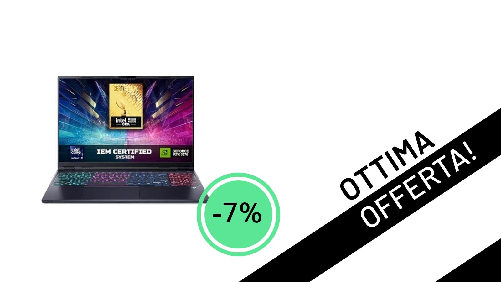 Acer Predator Helios Neo 16S AI: Il Gaming Portatile di Nuova Generazione in Offerta Imperdibile!