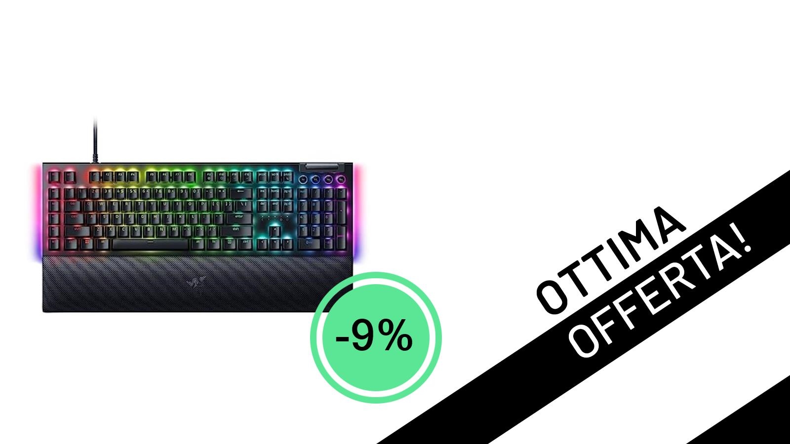 Offerta Imperdibile: La Razer BlackWidow V4 Meccanica con Chroma RGB Scontata del 9% a Soli 172,20€!